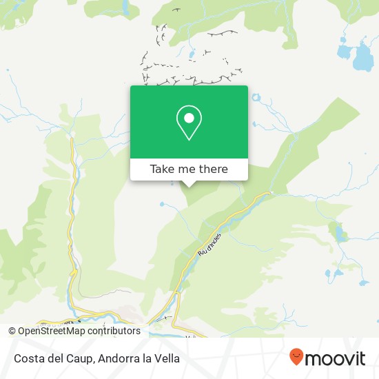 mapa Costa del Caup