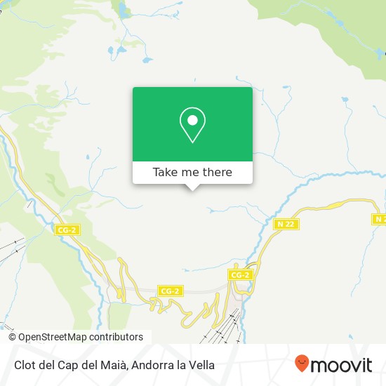 mapa Clot del Cap del Maià