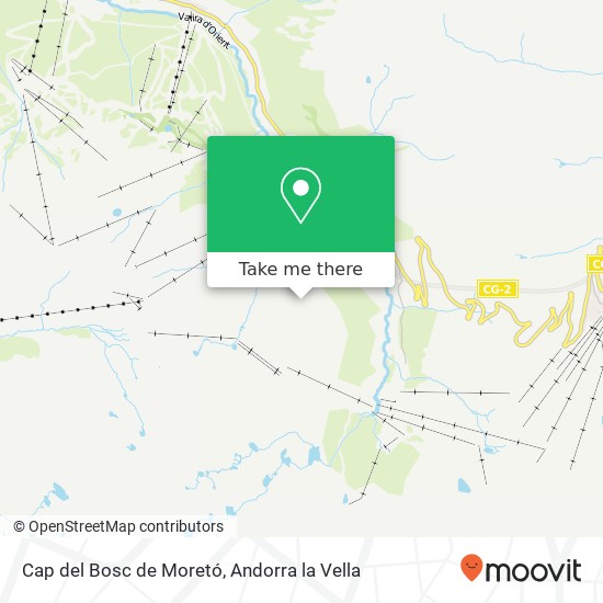 mapa Cap del Bosc de Moretó