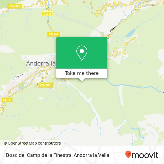 mapa Bosc del Camp de la Finestra