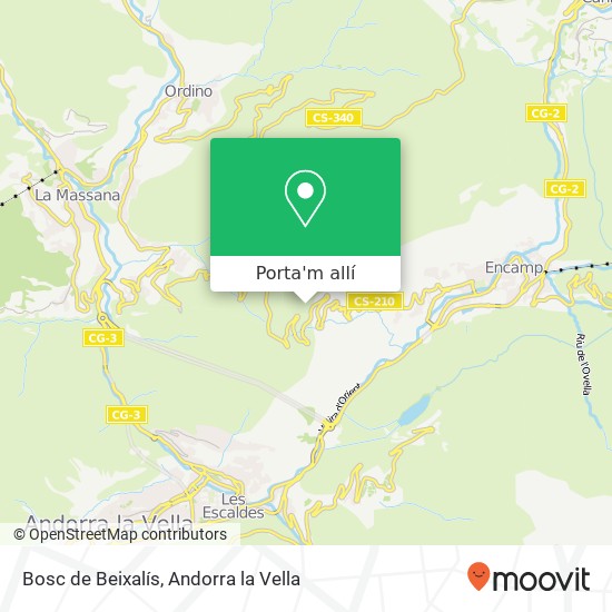 mapa Bosc de Beixalís