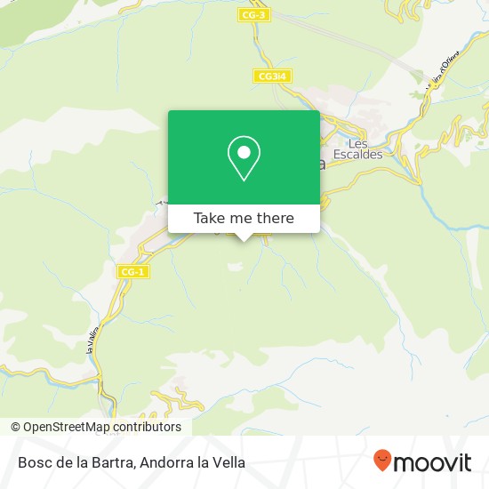 mapa Bosc de la Bartra