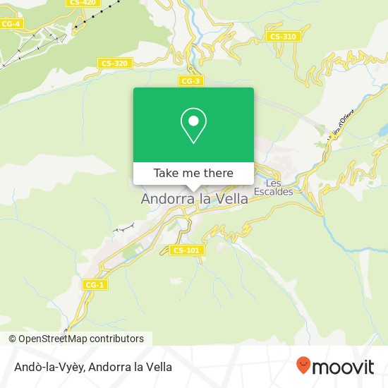 mapa Andò-la-Vyèy