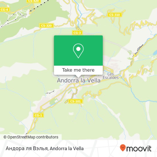 mapa Андора ля Вэлья