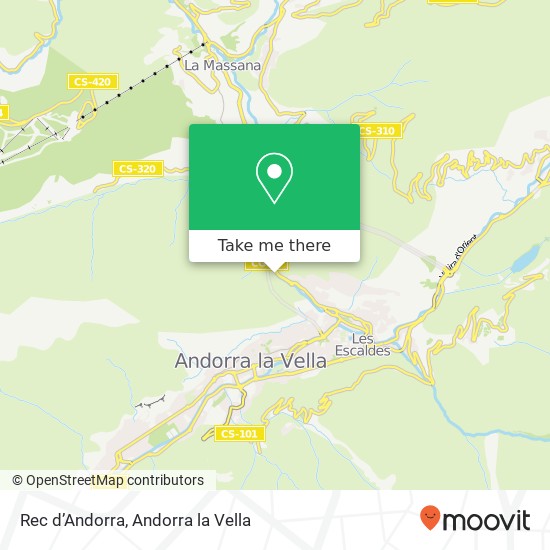 mapa Rec d’Andorra