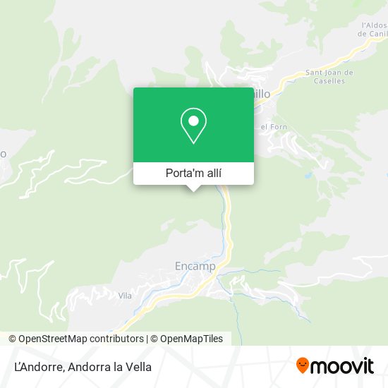 mapa L’Andorre