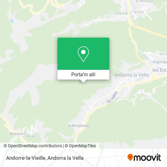mapa Andorre-la-Vieille