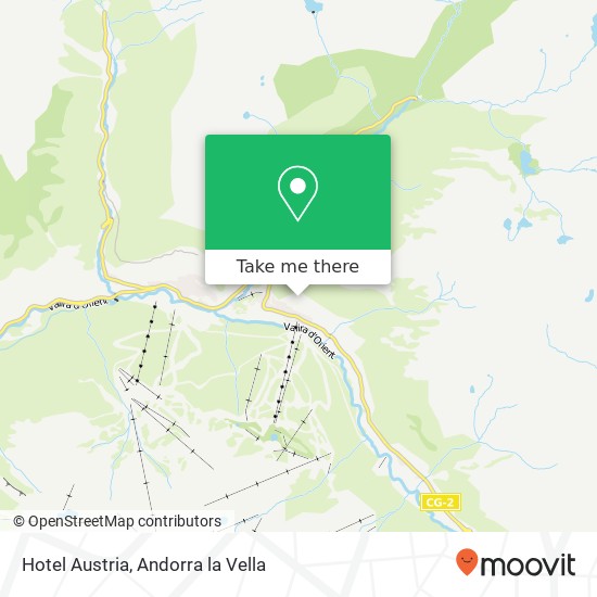 mapa Hotel Austria