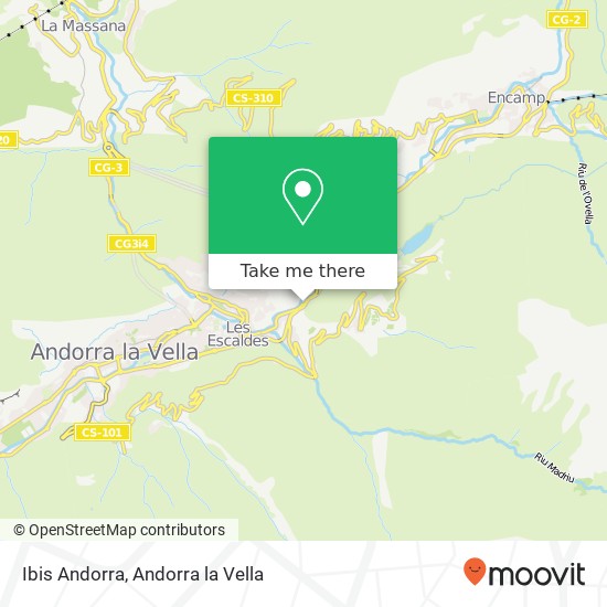 mapa Ibis Andorra