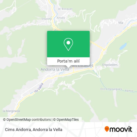 mapa Cims Andorra