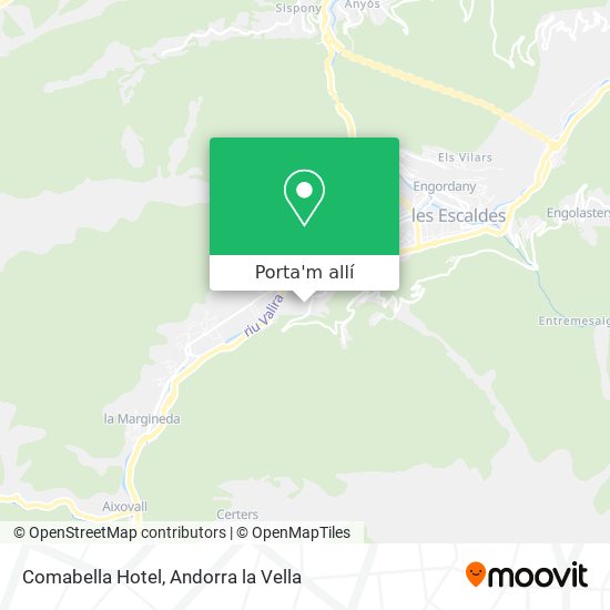 mapa Comabella Hotel