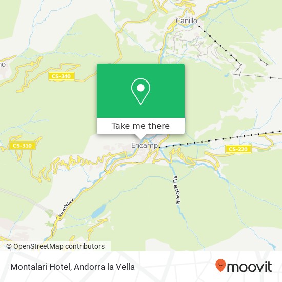 mapa Montalari Hotel