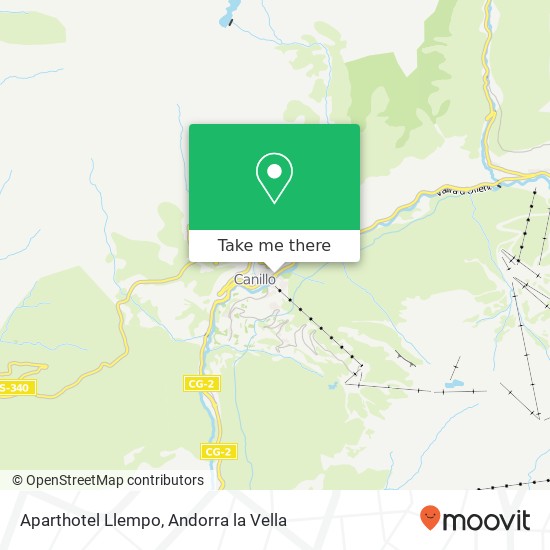 mapa Aparthotel Llempo