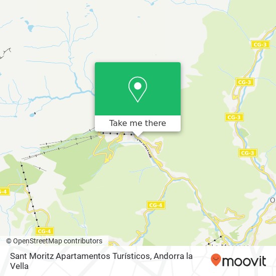 mapa Sant Moritz Apartamentos Turísticos
