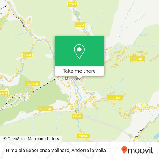 mapa Himalaia Experience Vallnord