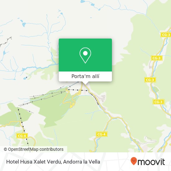 mapa Hotel Husa Xalet Verdu