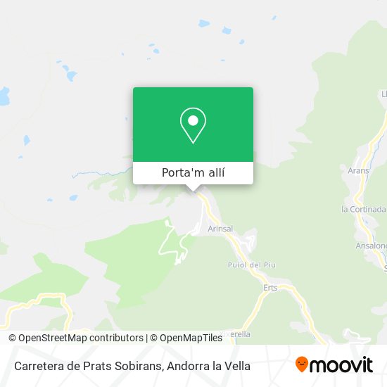 mapa Carretera de Prats Sobirans
