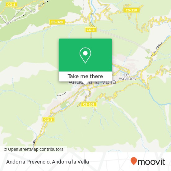 mapa Andorra Prevencio