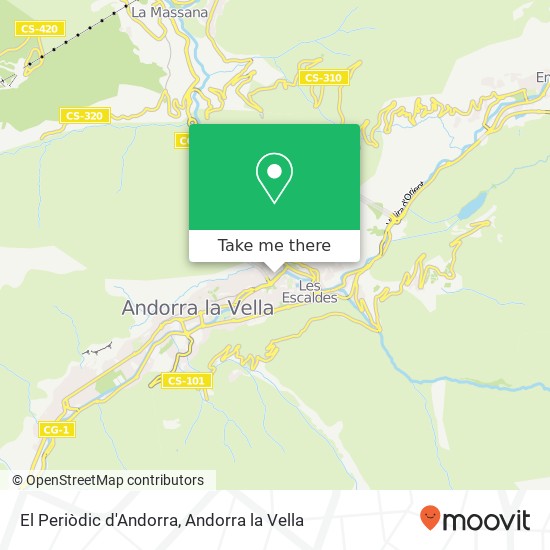 mapa El Periòdic d'Andorra