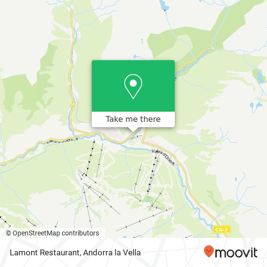 mapa Lamont Restaurant, CG2 AD100 Canillo