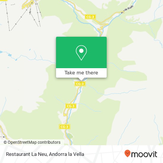 mapa Restaurant La Neu