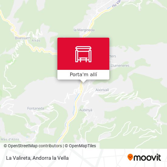 mapa La Valireta