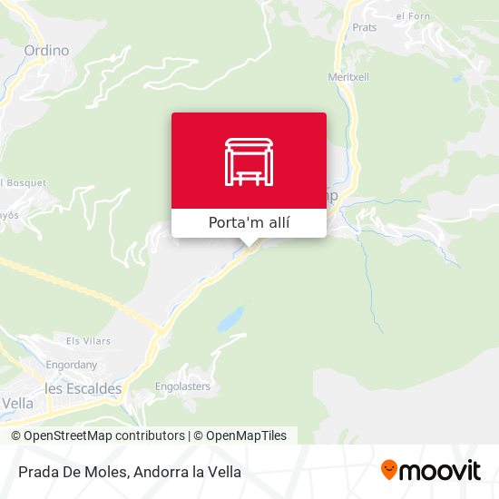 mapa Prada De Moles