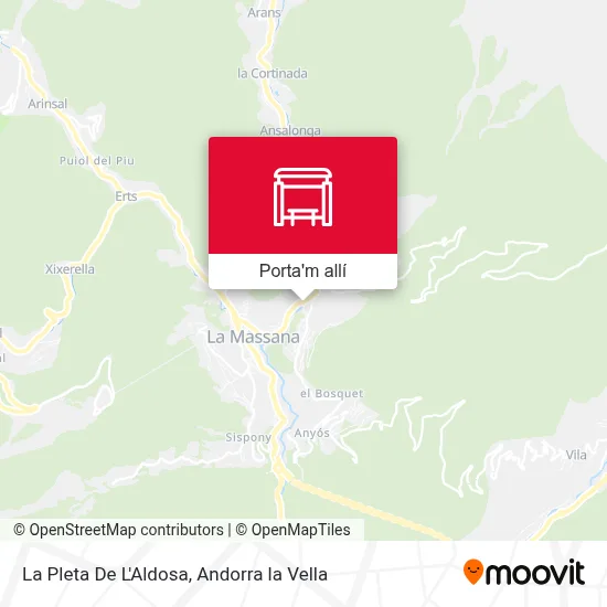 mapa La Pleta De L'Aldosa