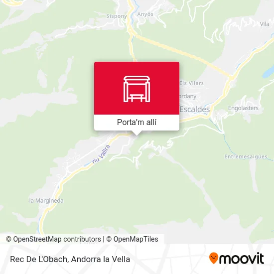 mapa Rec De L'Obach
