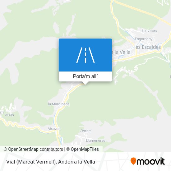 mapa Vial (Marcat Vermell)
