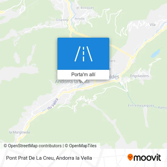 mapa Pont Prat De La Creu