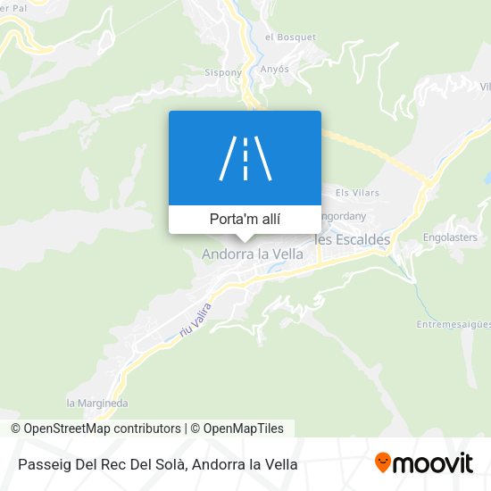 mapa Passeig Del Rec Del Solà