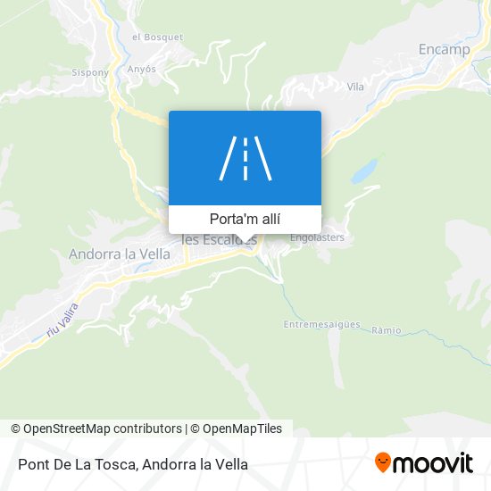 mapa Pont De La Tosca