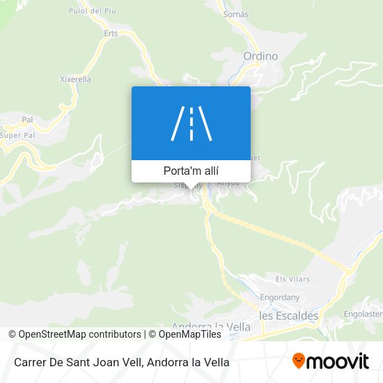 mapa Carrer De Sant Joan Vell