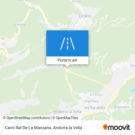 mapa Camí Ral De La Massana