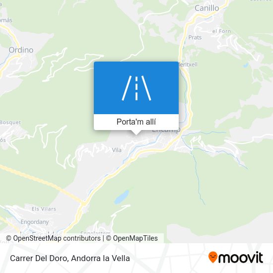 mapa Carrer Del Doro