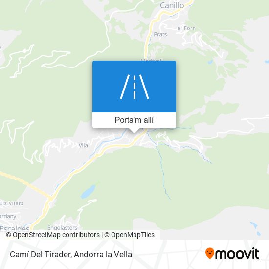 mapa Camí Del Tirader