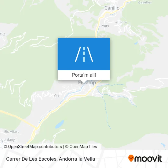 mapa Carrer De Les Escoles
