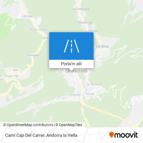 mapa Camí Cap Del Carrer