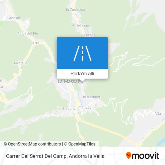 mapa Carrer Del Serrat Del Camp