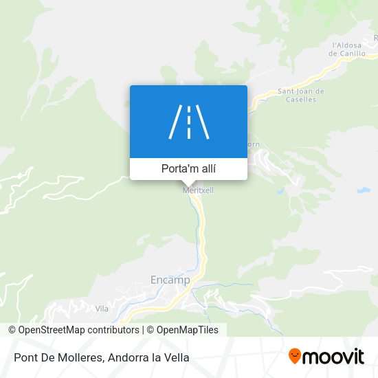 mapa Pont De Molleres