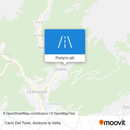 mapa Cami Del Turer