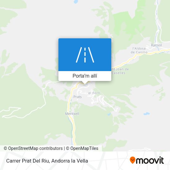 mapa Carrer Prat Del Riu