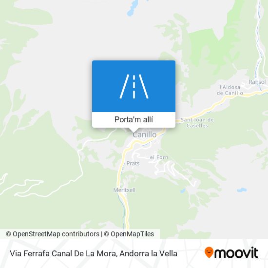 mapa Via Ferrafa Canal De La Mora