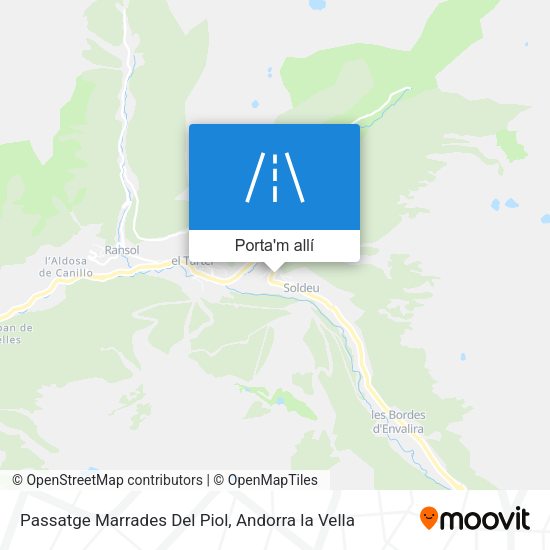 mapa Passatge Marrades Del Piol