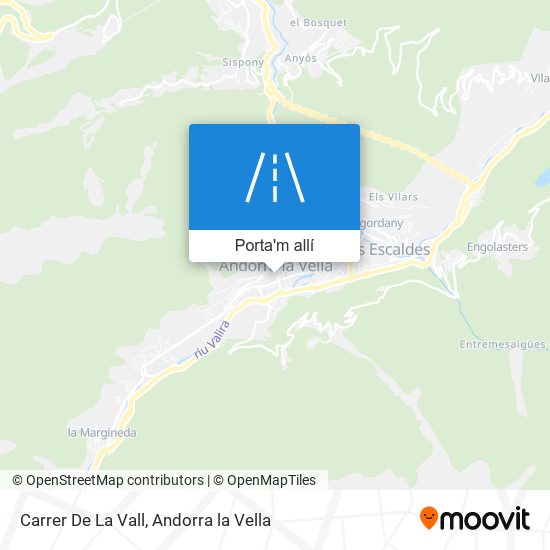 mapa Carrer De La Vall