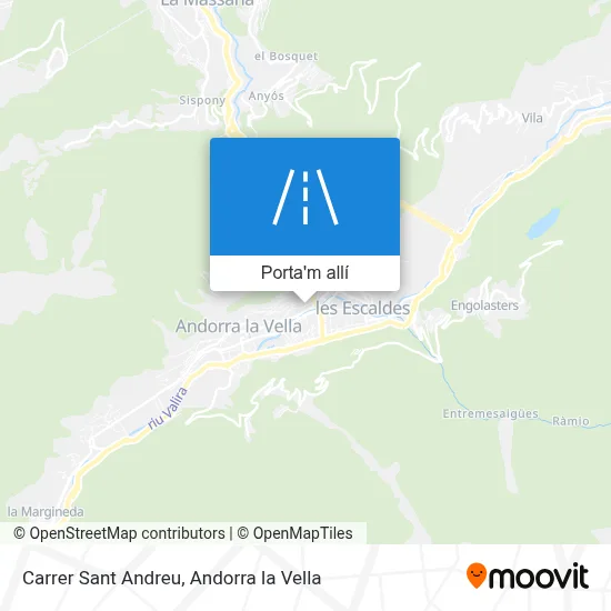 mapa Carrer Sant Andreu