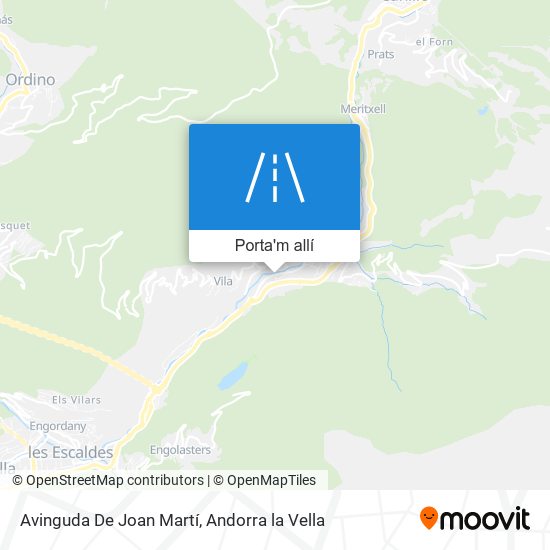 mapa Avinguda De Joan Martí