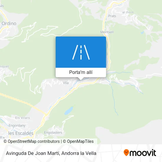 mapa Avinguda De Joan Martí