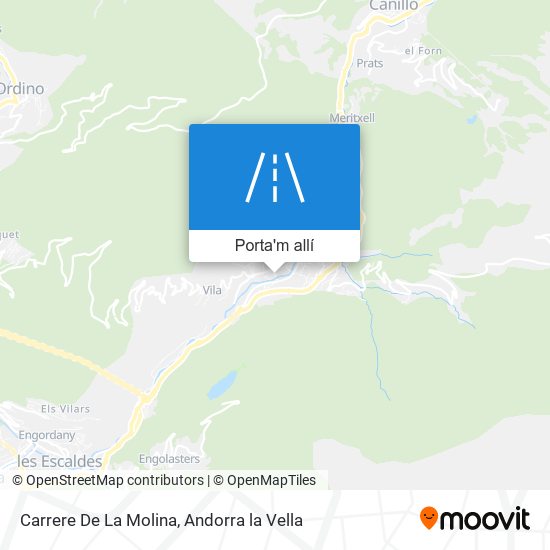 mapa Carrere De La Molina